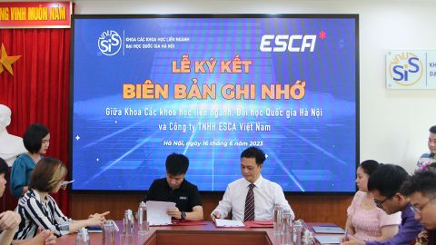 ESCA ký kết hợp tác với Khoa Các khoa học liên ngành Đại học Quốc Gia