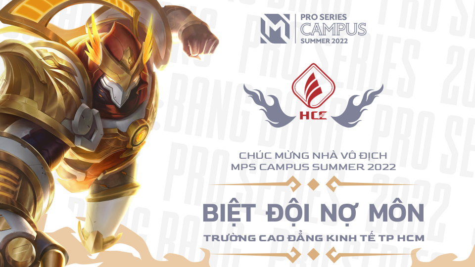 Trường Cao đẳng Kinh tế TP HCM giành chức vô địch giải đấu sinh viên MPS Campus Summer 2022