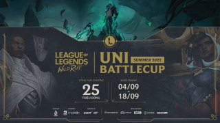 Giải đấu LMHT Tốc Chiến Uni BattleCup Summer 2022 chính thức khởi tranh với tổng giải thưởng 25.000.000 VNĐ