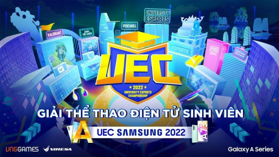 Giải đấu sinh viên UEC Samsung mùa thu 2022 khởi tranh với ba bộ môn Tốc Chiến, PUBG Mobile và Valorant