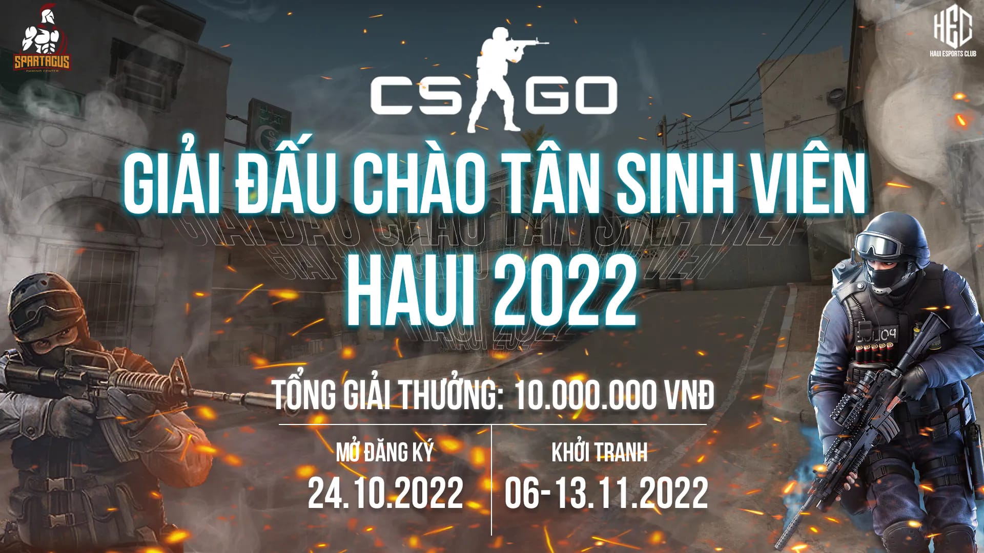 Giải đấu CS:GO Chào tân Sinh viên HAUI 2022 - CLB TTĐT ĐH Công nghiệp Hà Nội
