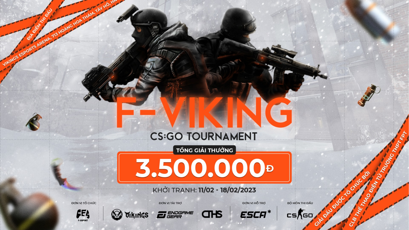 Giải đấu F-Viking CSGO Tournament - Fschool Esports Club