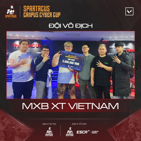  MXB XT VIETNAM Vô địch giải đấu Valorant Campus Cyber Cup 2023