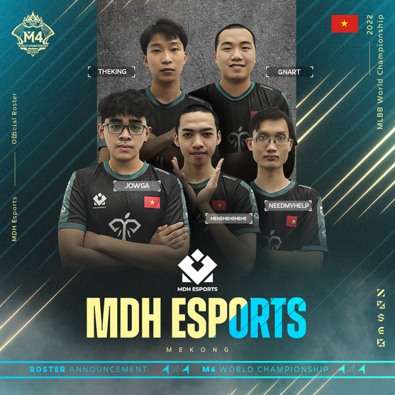 MDH Esports đi lên từ hệ thống giải MPS Summer 2022, đại diện cho Việt Nam tham dự giải M4